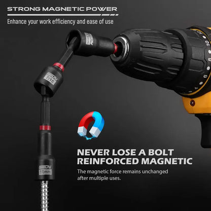 41/59/80-Piece Magnetic Impact Nut Driver Set – SAE & Metric Socket Set with Adapters & Extensions